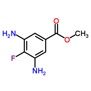 benzoic acid, 3,5-diamino-4-fluoro-, methyl ester molecular structure