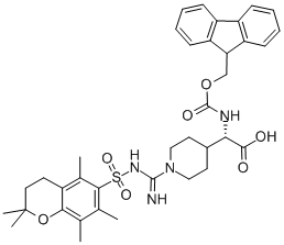 FMOC-(R, S)-GLY-4-PIP[N-AMIDINO(PMC)] molecular structure