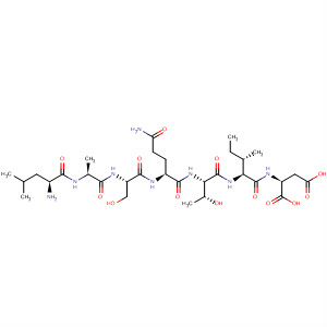 L-Aspartic acid,L-leucyl-L-alanyl-L-seryl-L-glutaminyl-L-threonyl-L-isoleucyl- molecular structure