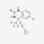 6-chloro-4-(cyclopropylethynyl)-4-(trifluoromethyl)-3,4-dihydroquinazolin-2(1H)-one
