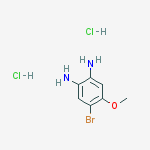4-Bromo-5-methoxybenzene-1,2-diamine dihydrochloride molecular structure