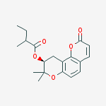 [(9s)-8,8-dimethyl-2-oxo-9,10-dihydropyrano[2,3-h]chromen-9-yl] 2-methylbutanoate
