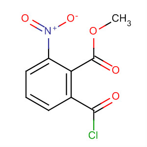 Benzoic acid, 2-(chlorocarbonyl)-6-nitro-, methyl ester molecular structure