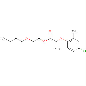 Propanoic acid, 2-(4-chloro-2-methylphenoxy)-, 2-butoxyethyl ester molecular structure