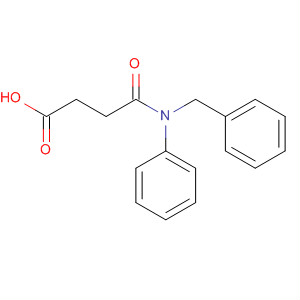 Butanoic acid, 4-oxo-4-[phenyl(phenylmethyl)amino]- molecular structure