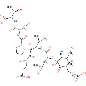 L-Threonine,L-a-glutamyl-L-isoleucyl-L-leucyl-L-a-glutamyl-L-valyl-L-prolyl-L-seryl- molecular structure