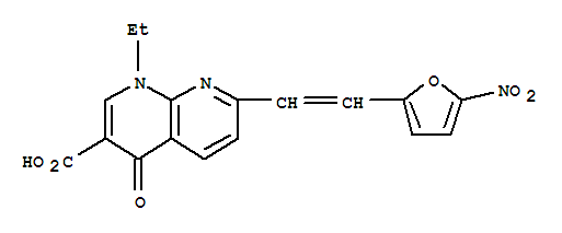 1,8-Naphthyridine-3-carboxylicacid, 1-ethyl-1,4-dihydro-7-[2-(5-nitro-2-furanyl)ethenyl]-4-oxo-