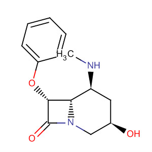 1-Azabicyclo[4.2.0]octan-8-one, 3-hydroxy-5-(methylamino)-7-phenoxy-,(3R,5S,6S,7R)- molecular structure