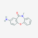 2-amino-10-methyldibenzo[b,f][1,4]oxazepin-11(10H)-one molecular structure