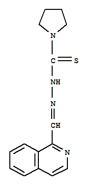 1-(1-Isoquinolylmethylene)-2-(1-pyrrolidinylcarbonothioyl)hydrazine molecular structure