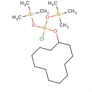 Trisiloxane, 3-chloro-3-(cyclododecyloxy)-1,1,1,5,5,5-hexamethyl- molecular structure