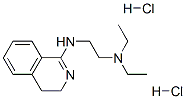 N-(3,4-dihydro-1-isoquinolyl)-N,N-diethylethylenediamine dihydrochloride molecular structure