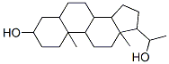 17-(1-hydroxyethyl)-10,13-dimethyl-2,3,4,5,6,7,8,9,11,12,14,15,16,17-tetradecahydro-1H-cyclopenta[a]phenanthren-3-ol molecular structure