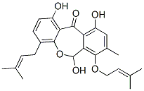 1,6,10-Trihydroxy-4-(3-methyl-2-butenyl)-7-[(3-methyl-2-butenyl)oxy]-8-methyldibenz[b,e]oxepin-11(6H)-one