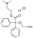 2-(dimethylamino)ethyl diphenyl(prop-2-ynyloxy)acetate hydrochloride
