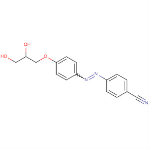 Benzonitrile, 4-[[4-(2,3-dihydroxypropoxy)phenyl]azo]- molecular structure