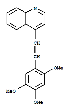 4-[(E)-2-(2,4,5-Trimethoxyphenyl)vinyl]quinoline molecular structure
