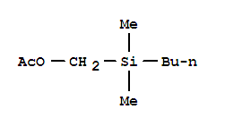 [butyl(dimethyl)silyl]methyl acetate molecular structure