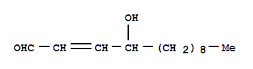 4-Hydroxy-2-tridecenal molecular structure