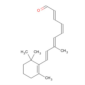 2,4,6,8-Nonatetraenal, 7-methyl-9-(2,6,6-trimethyl-1-cyclohexen-1-yl)-,(2E,4Z,6E,8E)- molecular structure