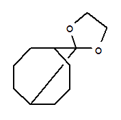 Bicyclo[3.3.1]nonan-9-one,cyclic 1,2-ethanediyl acetal molecular structure