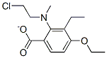 2-((2-chloroethyl)methylamino)ethyl-4-ethoxybenzoate molecular structure