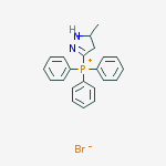 (5-methyl-4,5-dihydro-1h-pyrazol-3-yl)-triphenylphosphanium;bromide molecular structure
