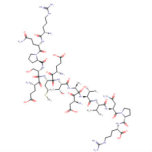 L-Arginine,L-arginyl-L-glutaminyl-L-prolyl-L-a-glutamyl-L-seryl-L-a-glutamyl-L-methionyl-L-threonyl-L-a-aspartyl-L-alanyl-L-threonyl-L-valyl-L-asparaginyl-L-prolyl- molecular structure