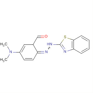 Benzaldehyde, 4-(dimethylamino)-, 2-benzothiazolylhydrazone molecular structure