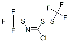 1-[(Trifluoromethyl)dithio]-N-[(trifluoromethyl)thio]formimidic acid chloride molecular structure