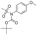 CARBAMIC ACID (4-METHOXYPHENYL)(METHYLSULFONYL)-,TERT-BUTYL ESTER molecular structure