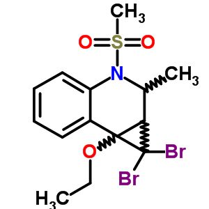 1,1-dibromo-7b-ethoxy-2-methyl-3-methylsulfonyl-1a,2-dihydrocyclopropa[c]quinoline