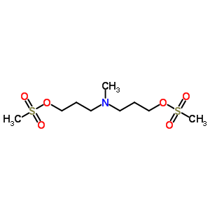 1-Propanol, 3,3'-(methylimino)bis-, dimethanesulfonate (ester) molecular structure