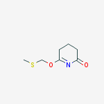2(3H)-PYRIDINONE,4,5-DIHYDRO-6-[(METHYLTHIO)METHOXY]- molecular structure