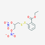 Ethyl 2-(2,3-dinitrooxypropyldisulfanyl)benzoate molecular structure