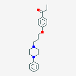 1-[4-[3-(4-phenylpiperazin-1-yl)propoxy]phenyl]propan-1-one