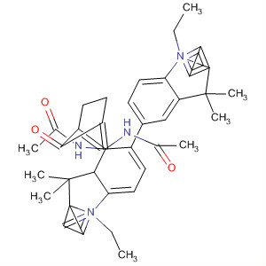 Acetamide,N,N'-[(2-oxo-1,3-cyclopentanediylidene)bis[2,1-ethanediylidene(1-ethyl-1,3-dihydro-3,3-dimethyl-2H-indol-5-yl-2-ylidene)]]bis- molecular structure