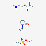 vinylpyrrolidone/ dimethylaminoethylmethacrylate, quatnd. molecular structure