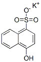 4-Hydroxy-1-naphthalenesulfonic acid potassium salt molecular structure