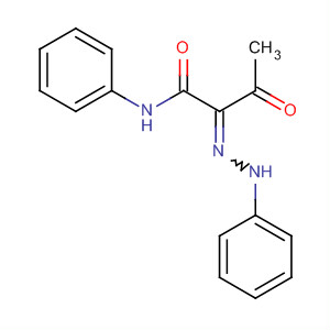 Butanamide, 3-oxo-N-phenyl-2-(phenylhydrazono)- molecular structure
