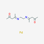 (4E,4'E)-4,4'-(ethane-1,2-diyldinitrilo)dipentan-2-one - palladium (1:1) molecular structure