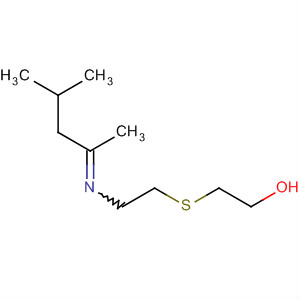 Ethanol, 2-[[2-[(1,3-dimethylbutylidene)amino]ethyl]thio]- molecular structure