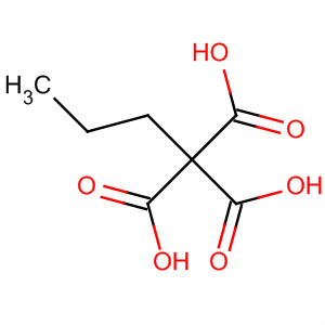 1,1,1-Butanetricarboxylic acid molecular structure