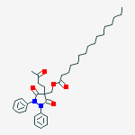 [3,5-dioxo-4-(3-oxobutyl)-1,2-diphenylpyrazolidin-4-yl]methyl Hexadecanoate