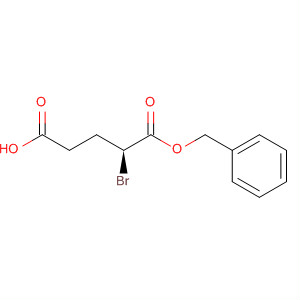 Pentanedioic acid, 2-bromo-, 5-(phenylmethyl) ester, (2S)- molecular structure