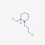 2-(chloromethyl)-1-(3-chloropropyl)piperidine molecular structure