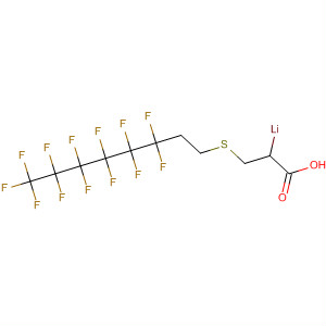 Propanoic acid, 3-[(3,3,4,4,5,5,6,6,7,7,8,8,8-tridecafluorooctyl)thio]-,lithium salt molecular structure