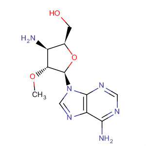 Adenosine, 3'-amino-3'-deoxy-2'-O-methyl- molecular structure