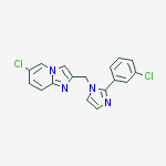 Imidazo[1,2-a]pyridine,6-chloro-2-[[2-(3-chlorophenyl)-1H-imidazol-1-yl]methyl]-