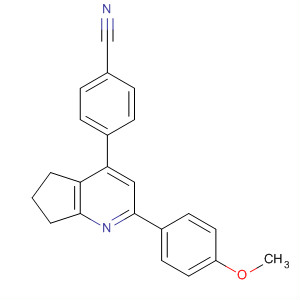 Benzonitrile,4-[6,7-dihydro-2-(4-methoxyphenyl)-5H-cyclopenta[b]pyridin-4-yl]- molecular structure